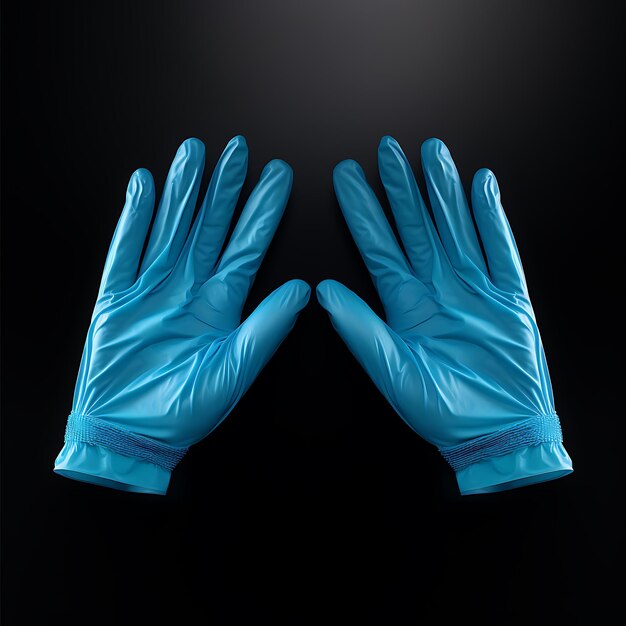 Foto medische handschoenen op duidelijke achtergrond