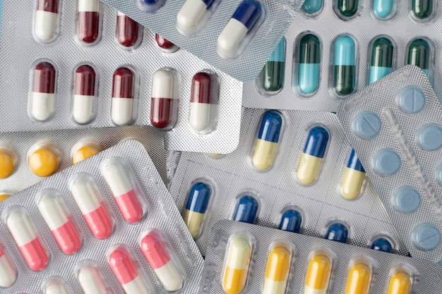 Medische pillen en tabletten drug antibiotica capsule pillen Farmaceutisch geneesmiddel