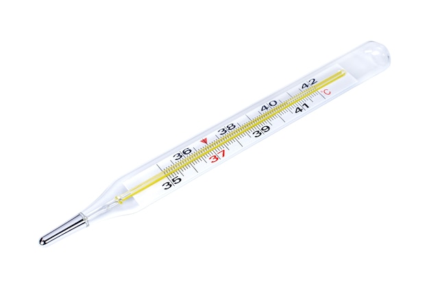 Medische thermometer geïsoleerd