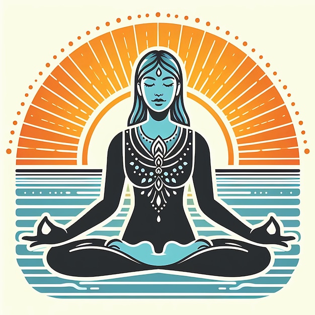 Meditatie en Yoga gegenereerd door ai
