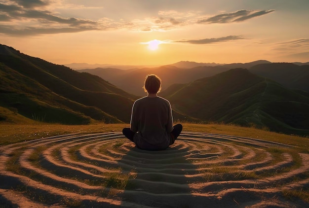 Meditatie en Yoga generatieve AI
