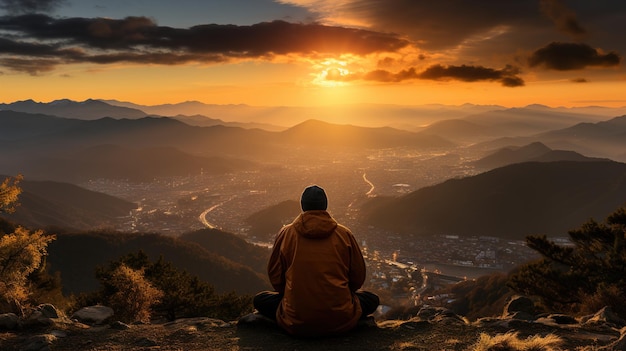 meditating HD wallpaper photographic image