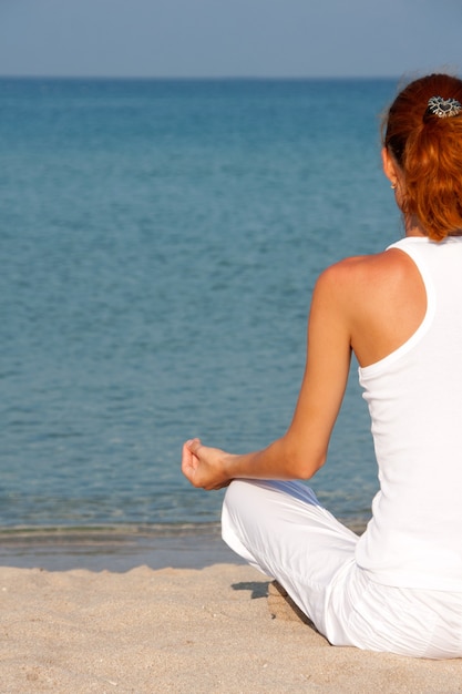 Meditation on the beach