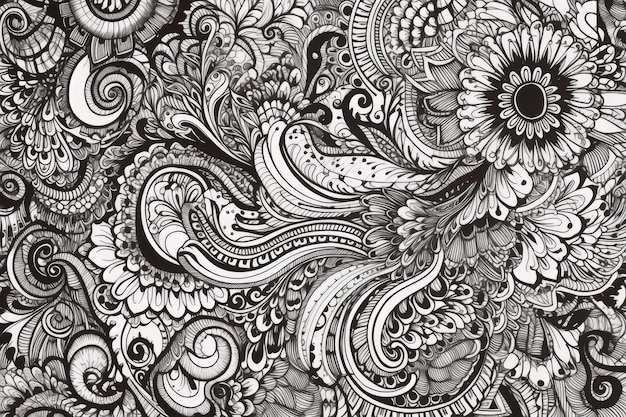 Meditation coloring pages Generative AI