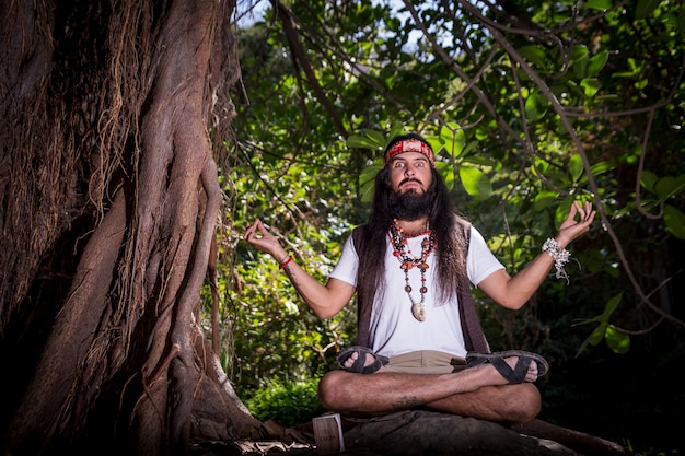 Meditation in forest - 3