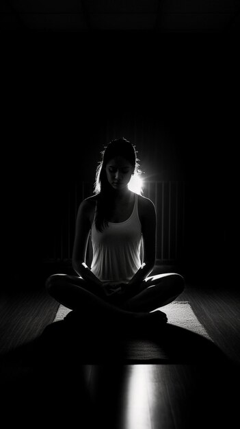 meditation Inhale the calm of a moonlit night sensing the gentle glow illuminating