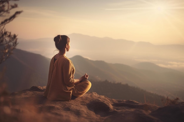 Meditation and mindfulness practices Generative AI