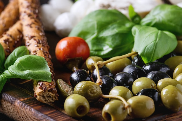 Mediterranean appetizer plate