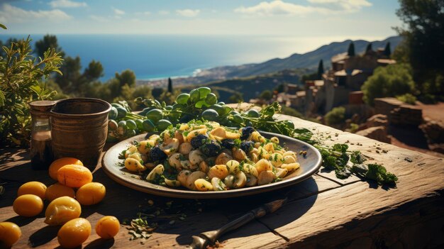 Mediterranean Feast by the Sea