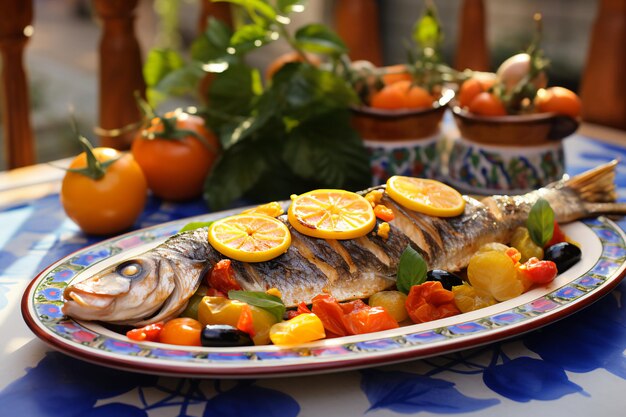 Mediterranean Summer Seafood Savory Delights by the Seaside