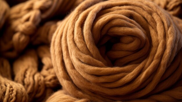 Medium Brown Wool