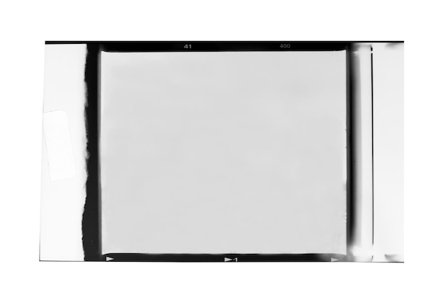 medium format color film framewith white space