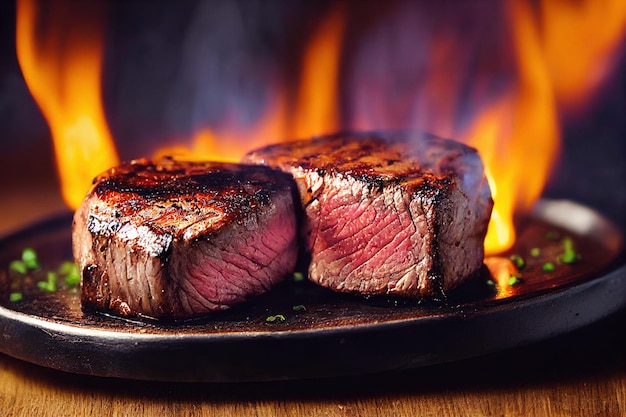 Filetto mignon alla griglia di media cottura