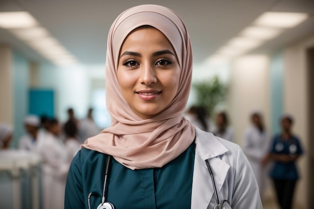 Photo medium shot female nurse at hospital