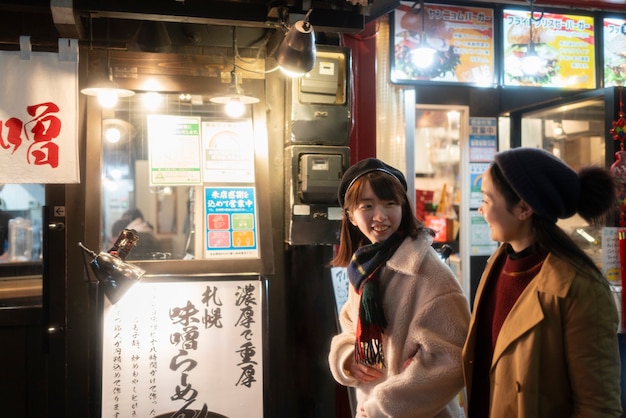 Medium shot girls walking together