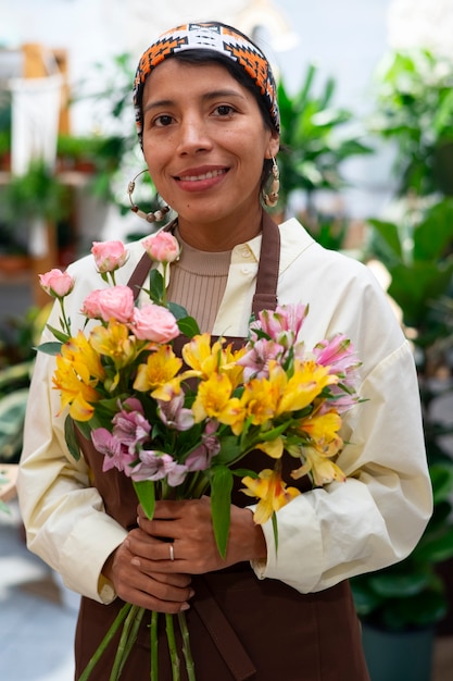 Photo medium shot woman celebrating mother's day