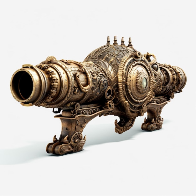 Medusa cannon with white background high quality ul