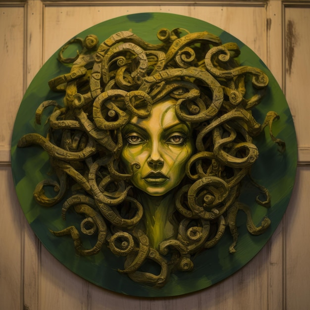 Medusa Head Wall Art Conceptueel Expressionisme door David Huffman