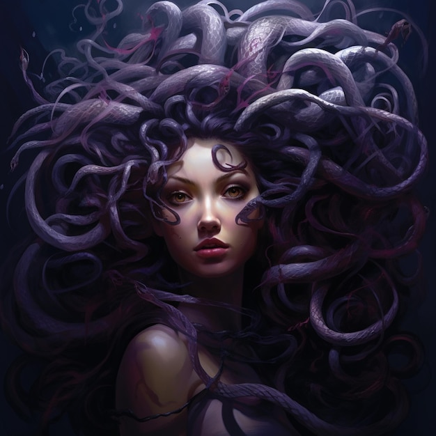 Medusa statue hyper realism