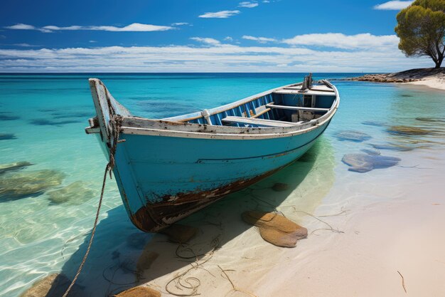 Meelup Beach Margaret River White sands crystal clear waters generative IA