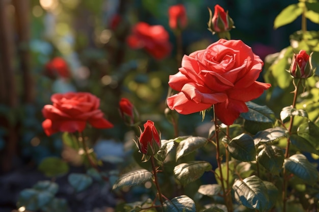 meer foto's van rode rozen