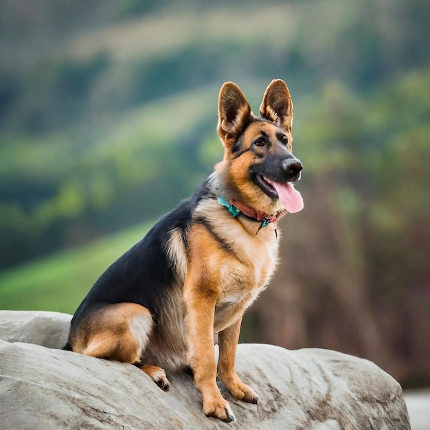 Meerdere honden genieten van avondzon gegenereerde AI