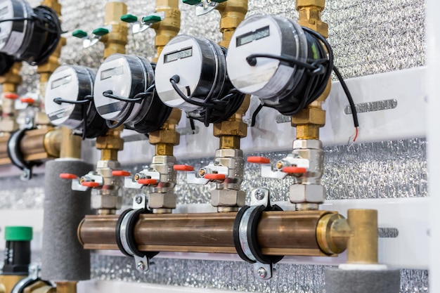 Meerdere watermeters Meting van de waterstroom