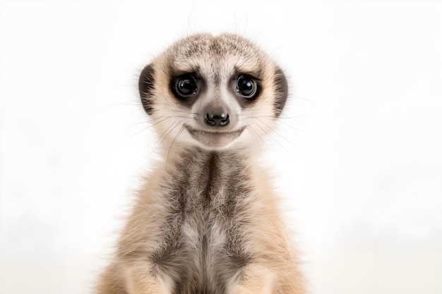 A meerkat looking at the camera