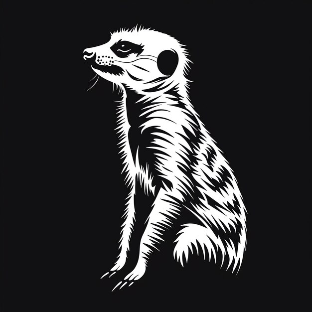 Foto meerkat vector stijl