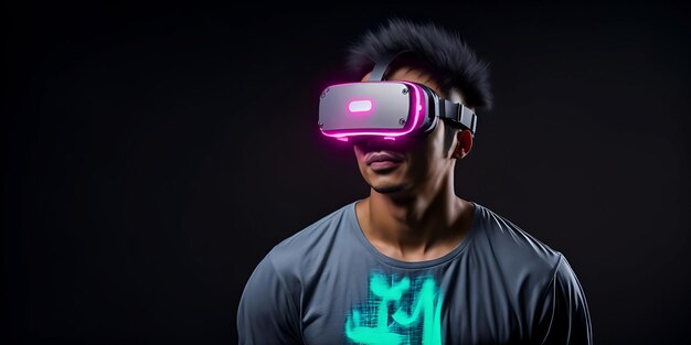 Meeslepende Virtual Reality-ervaring voor een Aziatische man