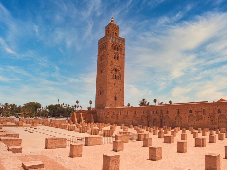 Foto meest bekende plaatsen in marrakech, marokko