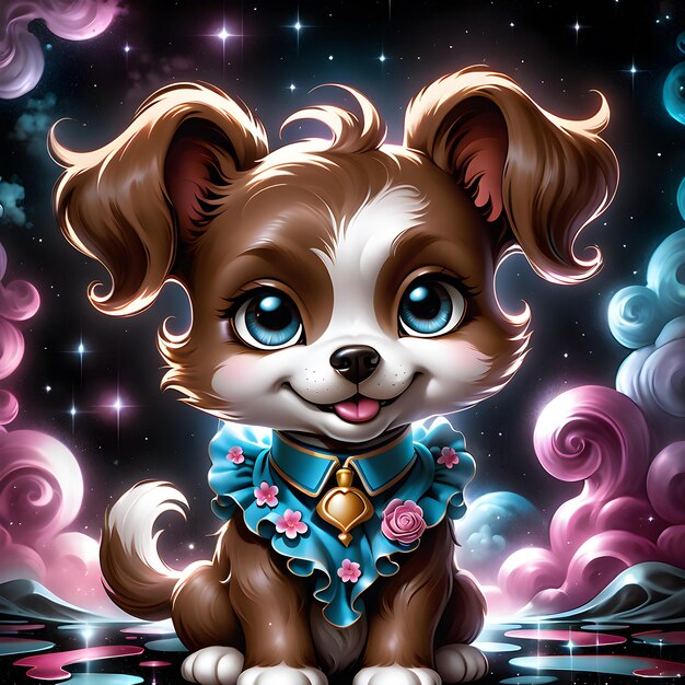 Meet Coco an adorable anthropomorphic cartoon dog character who is sure to steal your heart With h