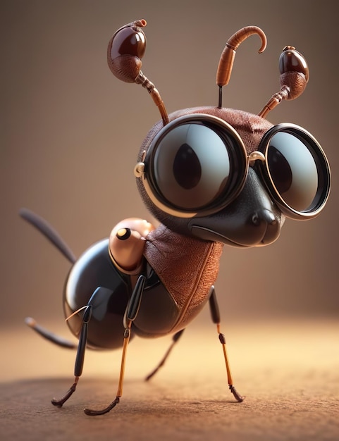 Photo meet our iconic anthropomorphic ant where style unite to define your brand's essence