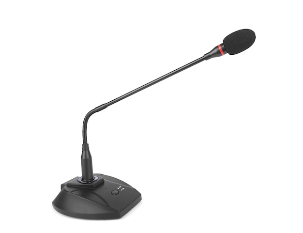 Photo meeting microphone isolated