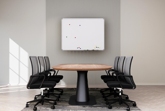 Meeting room in a business center office Modern with whiteboard