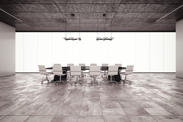 The meeting room in a luxury building