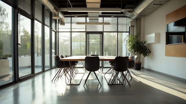 Meeting room of an office