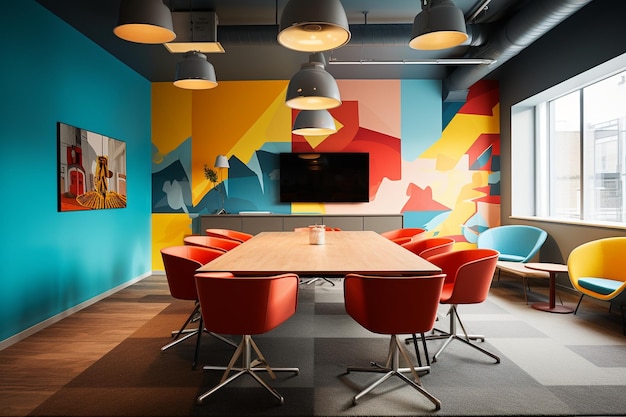 Meeting rooms are original and imaginative