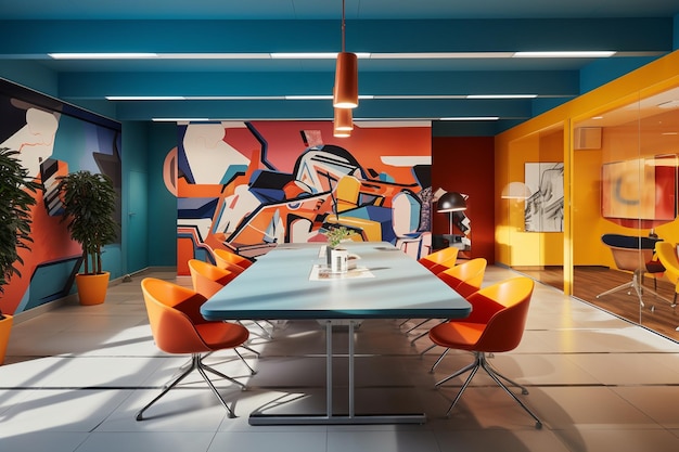 Meeting rooms are original and imaginative