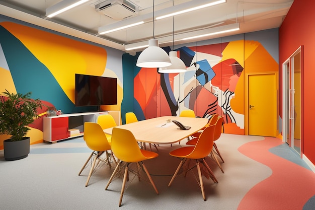 Meeting rooms are original and imaginative