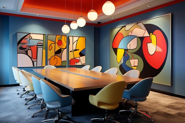 Meeting rooms are original and imaginative