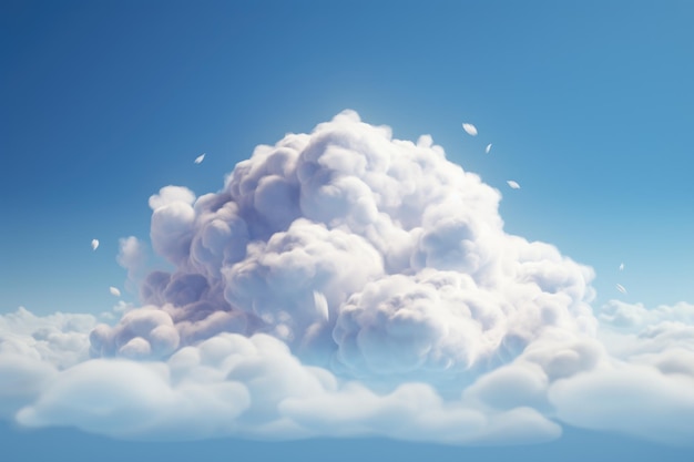 Mega wolk op de hemel realistische wolk Generatieve AI