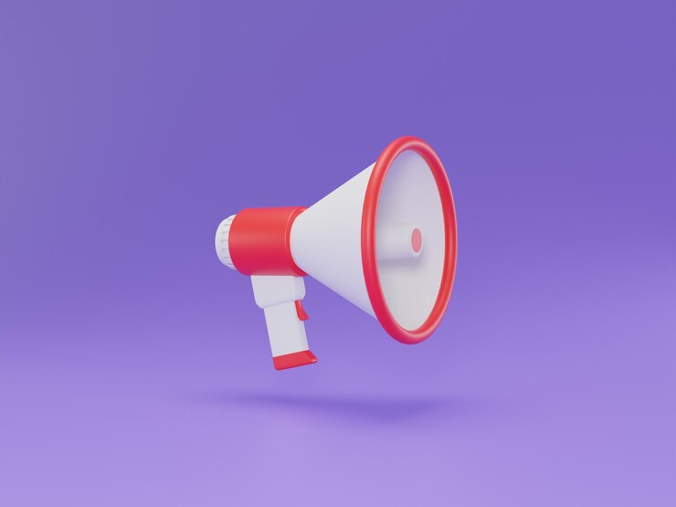 Megafoon 3D Illustratie