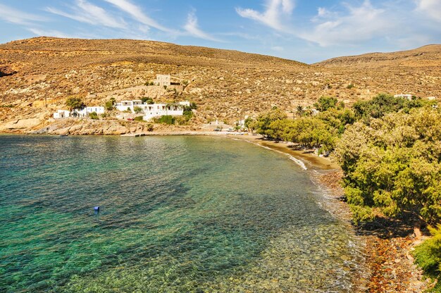 Megalo livadi nell'isola di serifos in grecia