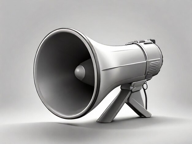 Megaphone 3d image Isolated white background