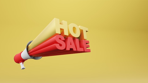 megaphone 3d rendering with wording hot sale 3d rendering
