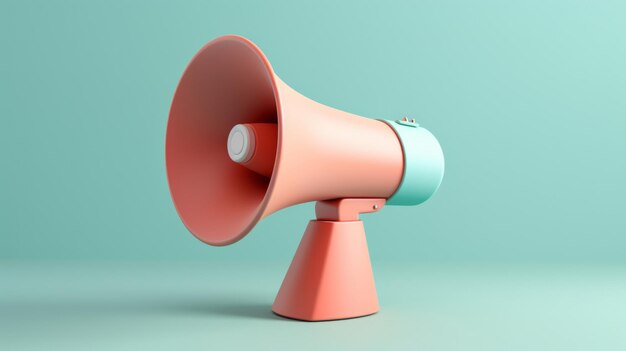 Megaphone icon for seo protest or news broadcasting against a blue background