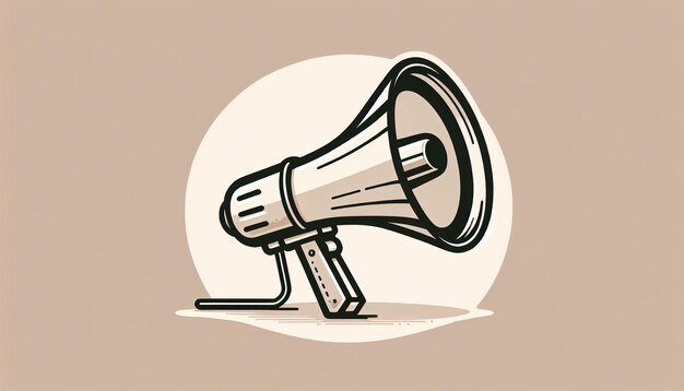 Photo megaphone illustration