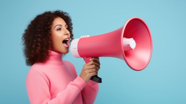 megaphone isolated on solid background