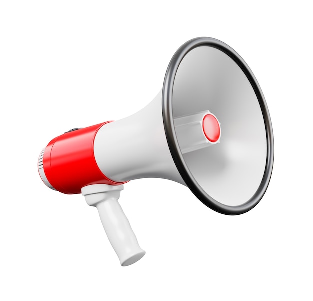 megaphone isolated on white background